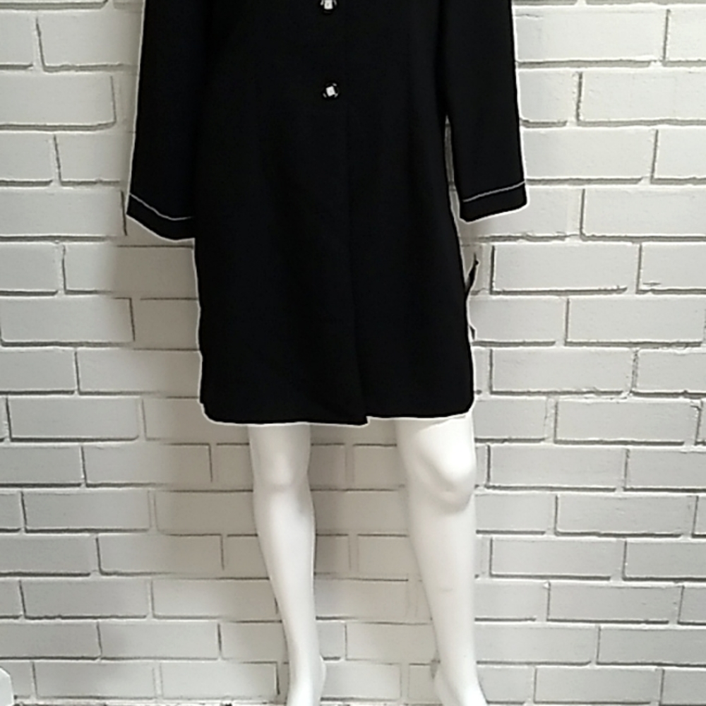 Requirements Black Button Down Business Jacket. Size Small - Picture 3 of 13